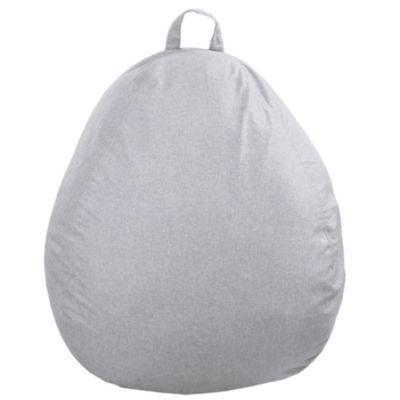 Pouf poire déhoussable BANANAIR 120 x 100 cm gris