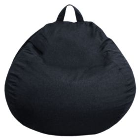 Pouf poire déhoussable BANANAIR 120 x 100 cm noir