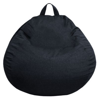 Pouf poire déhoussable en polyester BANANAIR 120 x 100 cm noir