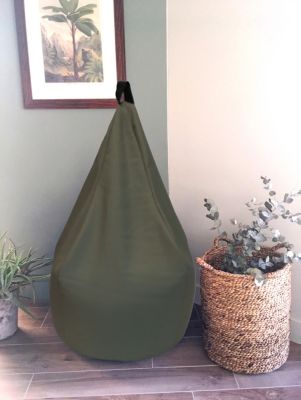 Pouf poire Easy for life ⌀53 x H.110 cm vert kaki