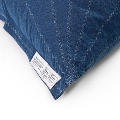 Pouf Poire Extérieur Bean Bag Avec Design Radial Bleu Randa Maanta
