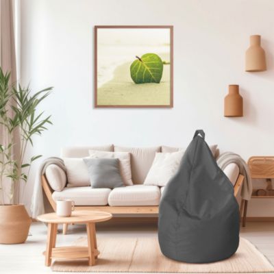 Pouf poire gris ⌀75 x H.120 cm Easy for life