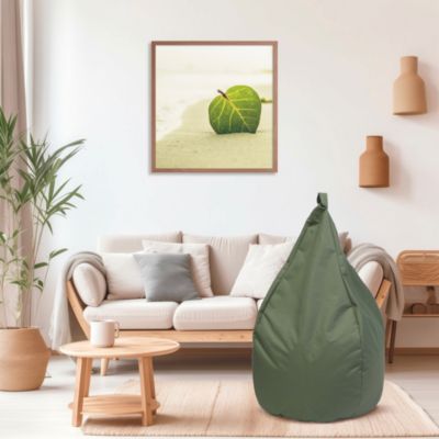 Pouf poire vert kaki Ø75 x H.120 cm Easy for Life