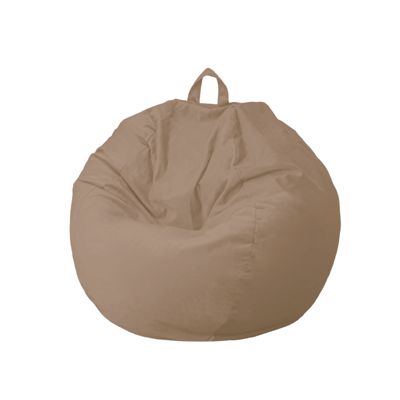 Pouf Poire XL  Velours - 120x110 cm - Beige
