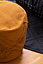 Pouf rond bouclette Deco&Co orange tabac H.40 x l.35 cm