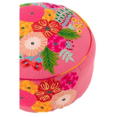 Pouf Rond Déco Brodé 