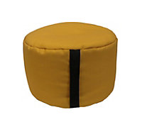 Pouf rond Easy for life ⌀48 x H.27 cm jaune cumin