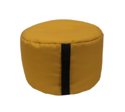 Pouf rond Easy for life ⌀48 x H.27 cm jaune cumin