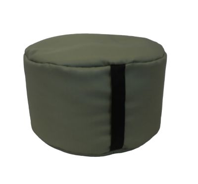 Pouf rond Easy for life ⌀48 x H.27 cm vert kaki