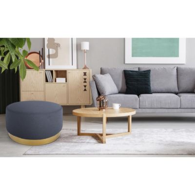 Pouf Rond en Velours Design 