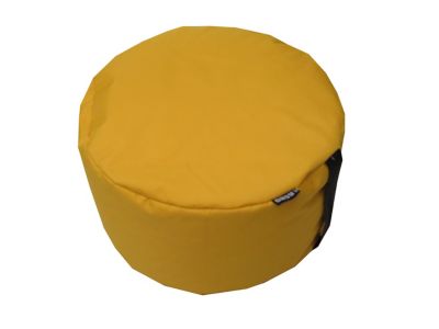 Pouf rond jaune Easy For Life Ø48x100cm