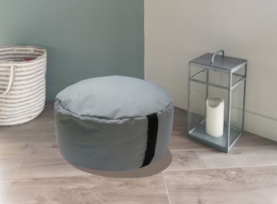 Pouf rond rouge Ø48 x H27 cm