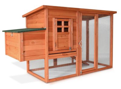 Poulailler 3/6 poules cage canard 2 perchoir 182x75x103 cm Modele 131 XXL