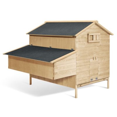 Poulailler clapier en bois XXL avec pondoir et tiroir à déjections 6 poules