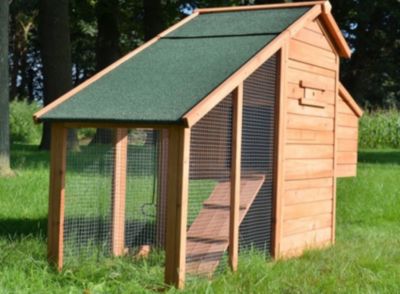 Poulailler en bois 2/5 poules 190x62x114 cm Modele 144 Confort
