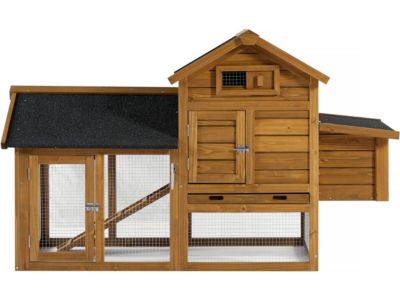 Poulailler "Poulette" avec pondoir en bois  Marron