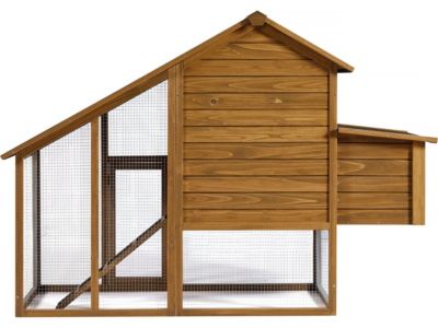 Poulailler "Princesse" avec pondoir en bois  4 poules  Marron