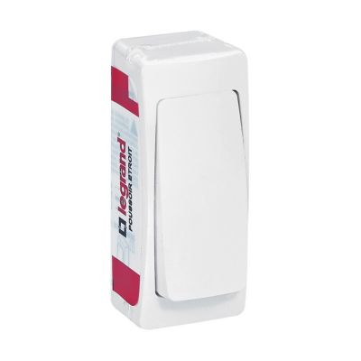Poussoir étroit ASL Legrand blanc brillant