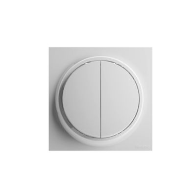 Poussoir Fontini Neo Evo blanc Blanc Glass Finish