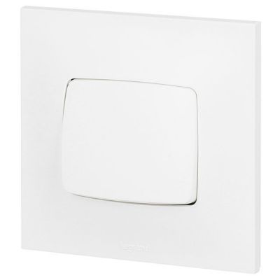 Poussoir Legrand Neptune plastique blanc