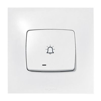 Poussoir lumineux carillon Legrand Neptune