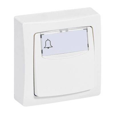 Poussoir porte étiquette ASL Legrand blanc