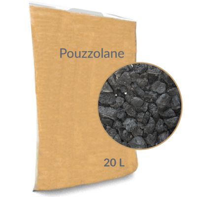 Pouzzolane noire 7/15 en sac de 20 L