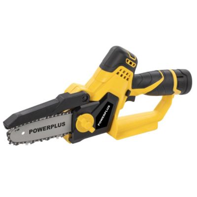 Powerplus Tronçonneuse à Batterie POWXG1040 - Élagueuse sans Fil sur Batterie de 12 V - Batterie et Chargeur Inclus