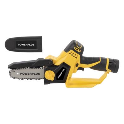 Powerplus Tronçonneuse à Batterie POWXG1040 - Élagueuse sans Fil sur Batterie de 12 V - Batterie et Chargeur Inclus