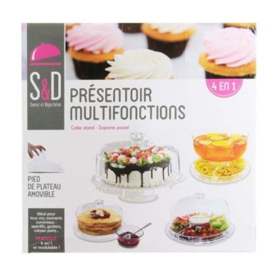 Présentoir à gateaux 4 en 1 modulable