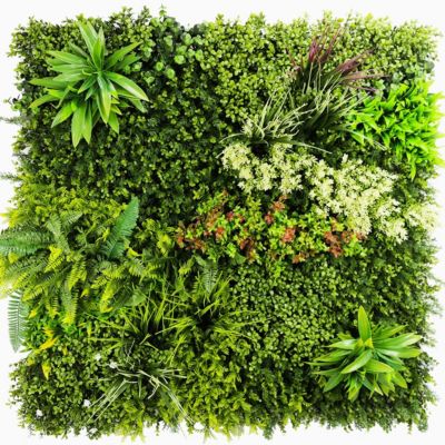 Prairie-Color Mur vegetal artificiel plaque 1mx1m