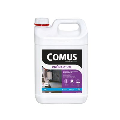 PREPAR'SOL 5L - Dérochant et neutralisant sols béton - COMUS