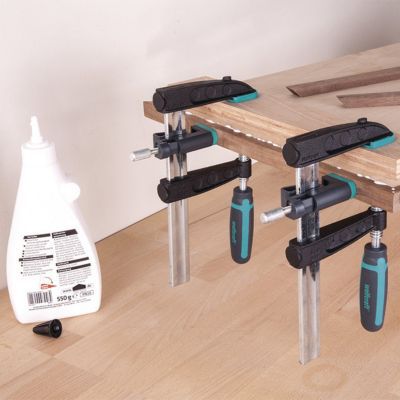 Presse à chant vendue par 2 Wolfcraft 3037000 force de serrage 30 kg ouverture 24 mm
