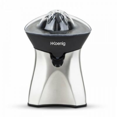 Presse Agrume Electrique  - H.KoeNIG AGR60 - 2 cônes interchangeables - Bec verseur anti-goutte - Inox