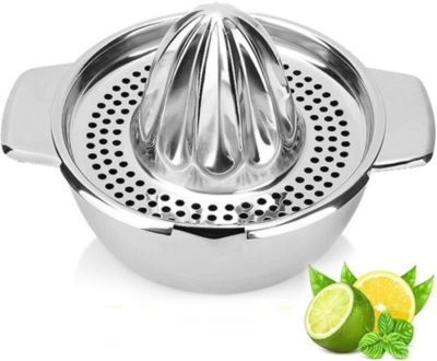 Presse Agrume Manuel  inox gris