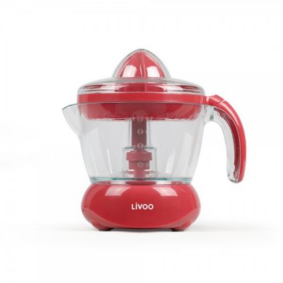 Presse-agrumes électrique Livoo DOD131RC Bol de récupération gradué de 700 ml - Jusqu'à 65 tours par minute