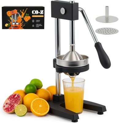 Presse agrumes manuel acier inoxydable  Noir