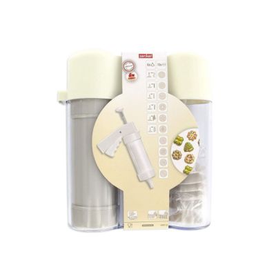 Presse-biscuit et 6 embouts et 10 disques de motifs Zenker Smart Pastry