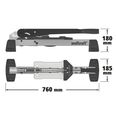 Presse coupante pour sols stratifiés VLC1000 Wolfcraft
