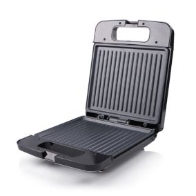Presse à panini électrique avec plaques revêtues antiadhésives gril intérieur parfait pour les sandwichs les hamburgers et plus