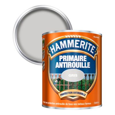Primaire antirouille métaux ferreux Hammerite gris 0,75L