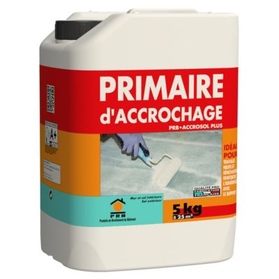 Primaire dAccrochage Multi-Supports 5kg - Sous-Couche Universelle pour Béton, Plâtre, Carrelage et Bois - Adhérence Maximale
