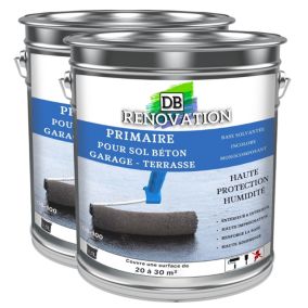 Primaire pour sol béton - Incolore 7L (40 à 60m²) DB RENOVATION - Haute protection humidité - Excellent accrochage