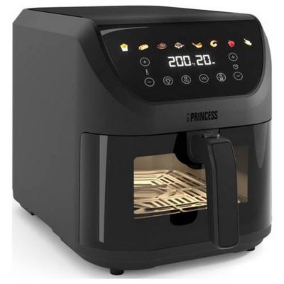 Princess 01.182476.01.001 Friteuse à air chaud 8 L 2000 W sans BPA, noir