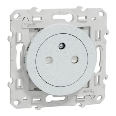 ALREADOUBLE PRISE 2 POLES + TERRE CONNECTION RAPIDE BLANC POLAIRE