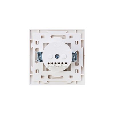 Prise avec terre blanc complet, lot de 5