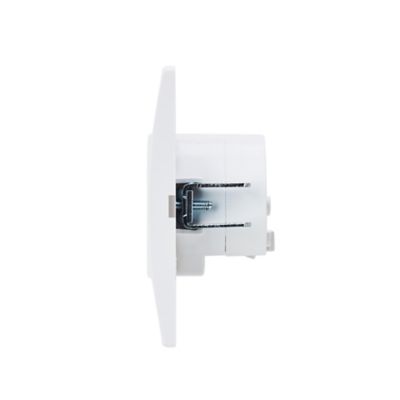 Prise avec terre blanc complet, lot de 5