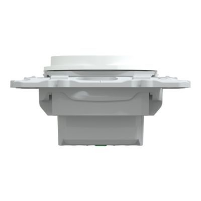 Prise avec terre Schneider Electric Ovalis blanc