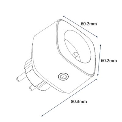Prise avec terre wifi connectée Jacobsen Myko