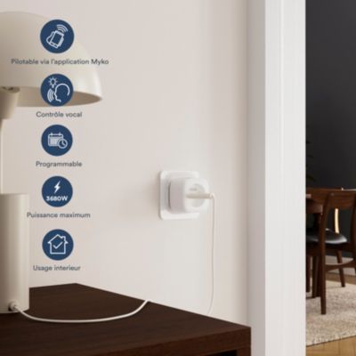 Prise avec terre wifi connectée Jacobsen Myko